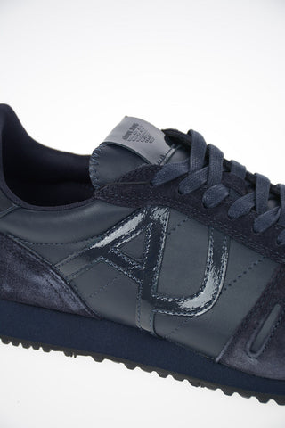 ARMANI JEANS Suede Leather and Fabric Sneakers