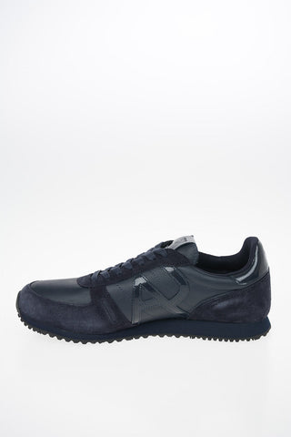 ARMANI JEANS Suede Leather and Fabric Sneakers