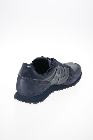 ARMANI JEANS Suede Leather and Fabric Sneakers