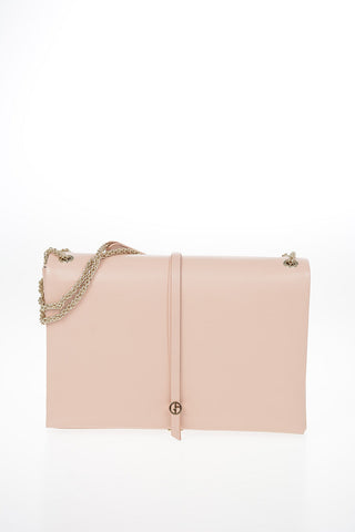 GIORGIO ARMANI Leather Crossbody Flap Bag