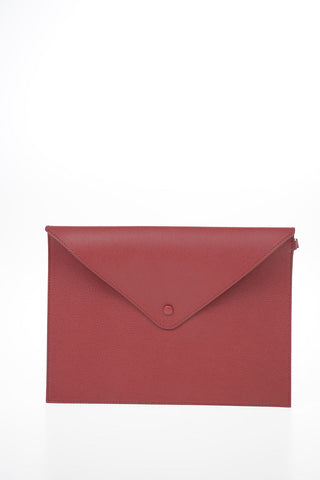GIORGIO ARMANI Embossed Leather Wristlet