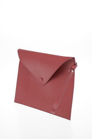 GIORGIO ARMANI Embossed Leather Wristlet