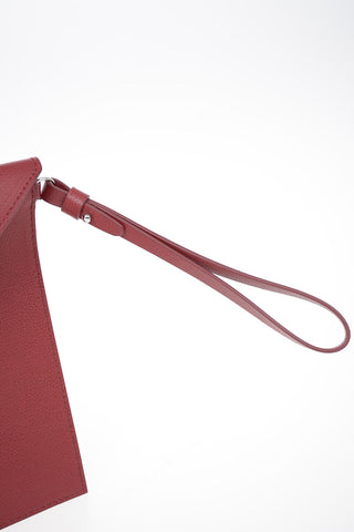 GIORGIO ARMANI Embossed Leather Wristlet