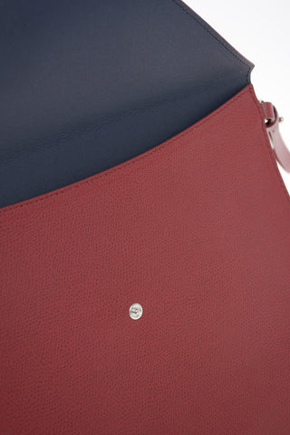 GIORGIO ARMANI Embossed Leather Wristlet