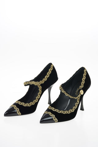 Velvet Pumps 10 cm