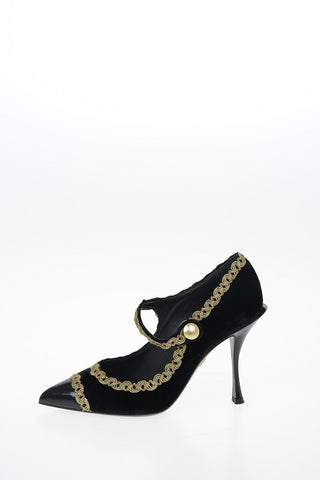 Velvet Pumps 10 cm