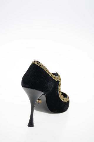 Velvet Pumps 10 cm
