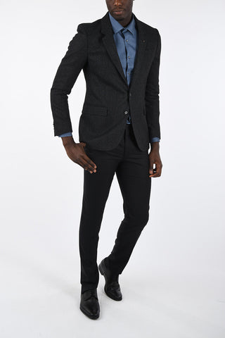 CC COLLECTION dHopsack 2 Button Blazer