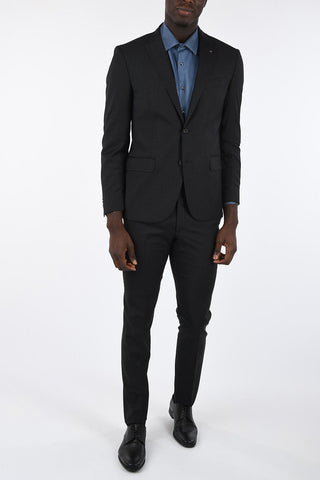 CC COLLECTION side vents pinstriped drop 7 r 2-button suit