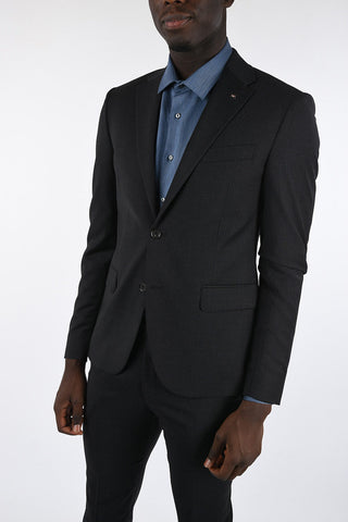 CC COLLECTION side vents pinstriped drop 7 r 2-button suit