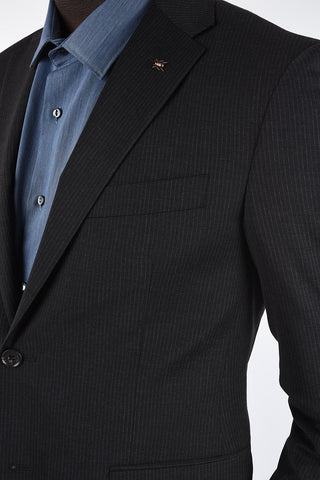 CC COLLECTION side vents pinstriped drop 7 r 2-button suit