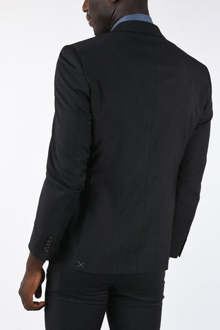 CC COLLECTION side vents pinstriped drop 7 r 2-button suit