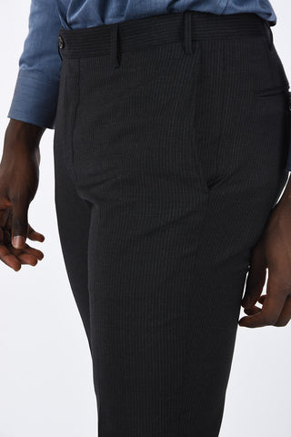 CC COLLECTION side vents pinstriped drop 7 r 2-button suit