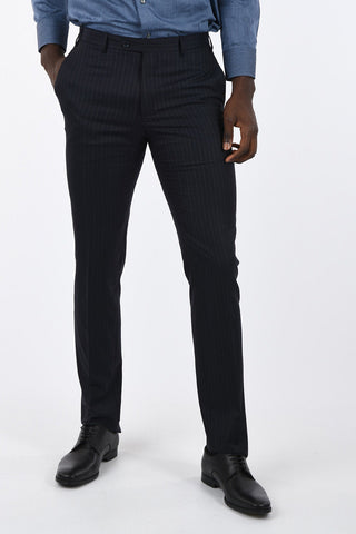 CC COLLECTION side vents pinstriped drop 7 r 2-button suit