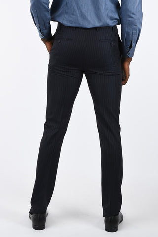 CC COLLECTION side vents pinstriped drop 7 r 2-button suit