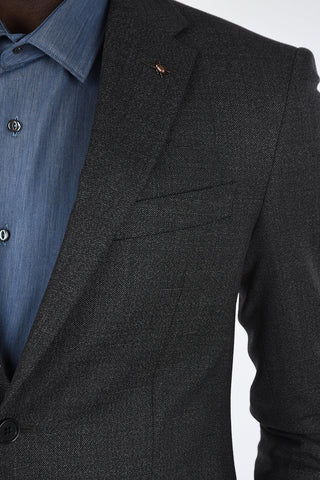 CC COLLECTION Drop 7R side vents hopsack 2-button suit