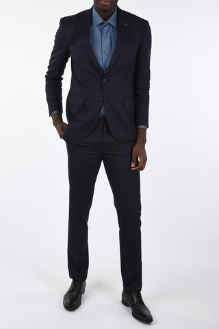 CC COLLECTION pinstriped drop 7 r 2-button suit