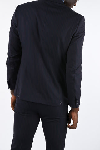 CC COLLECTION pinstriped drop 7 r 2-button suit