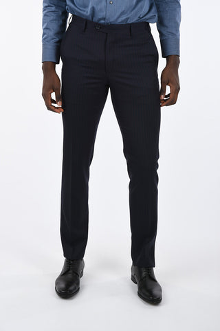 CC COLLECTION pinstriped drop 7 r 2-button suit
