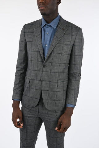 CC COLLECTION Windowpane Check 2 Button Suit