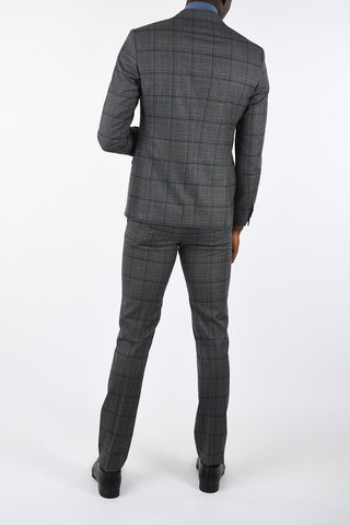 CC COLLECTION Windowpane Check 2 Button Suit