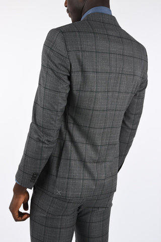 CC COLLECTION Windowpane Check 2 Button Suit