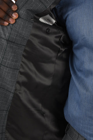CC COLLECTION Windowpane Check 2 Button Suit