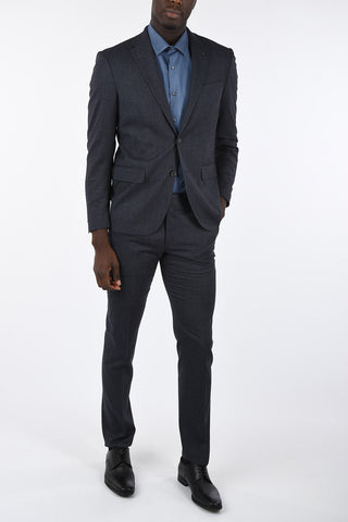 CC COLLECTION drop 7 r side vents melange 2-button suit
