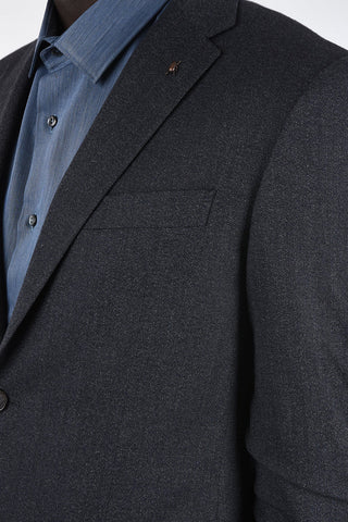 CC COLLECTION drop 7 r side vents melange 2-button suit