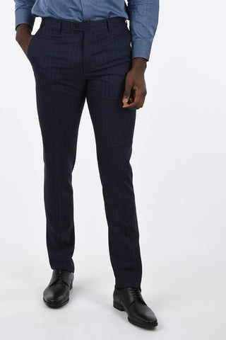 CC COLLECTION side vents pinstriped drop 7 r 2-button suit