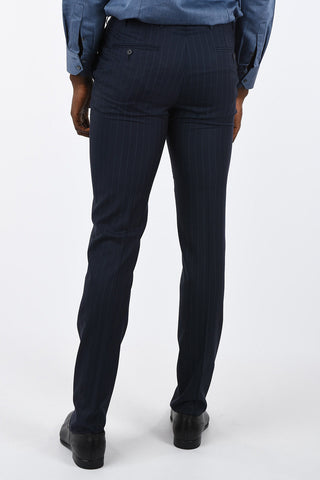 CC COLLECTION side vents pinstriped drop 7 r 2-button suit