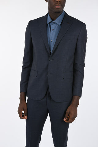 CC COLLECTION windowpane check drop 7 r 2-button suit