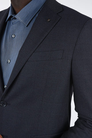 CC COLLECTION windowpane check drop 7 r 2-button suit