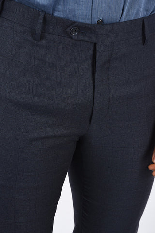 CC COLLECTION windowpane check drop 7 r 2-button suit