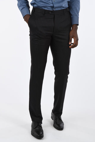 CC COLLECTION side vents pinstriped drop 7 r 2-button suit