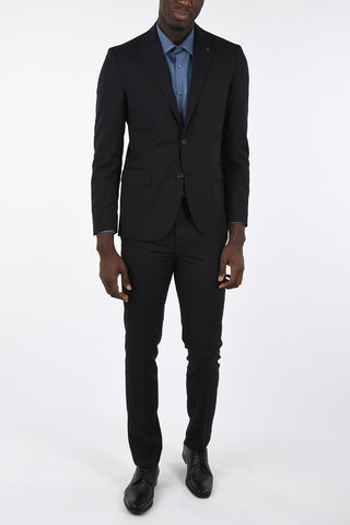 CC COLLECTION side vent Pinstriped 2-button suit