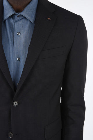 CC COLLECTION side vent Pinstriped 2-button suit