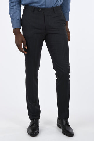 CC COLLECTION side vents pinstriped drop 7 r 2-button suit