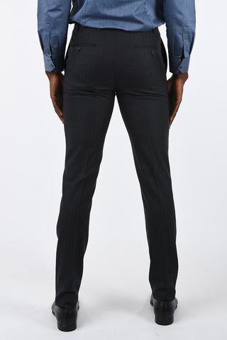 CC COLLECTION side vents pinstriped drop 7 r 2-button suit