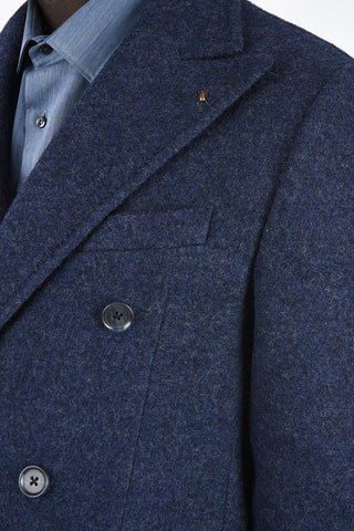 CC COLLECTION Peak Lapel Double Breasted Coat