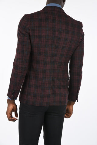CC COLLECTION 2 Button Plaid Blazer