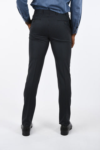 CC COLLECTION side vents pinstriped drop 7 r 2-button suit