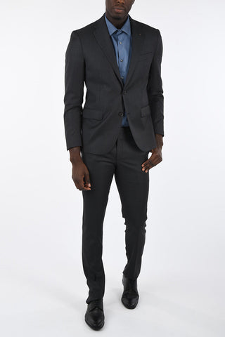 CC COLLECTION Bird's Eye side vents 2-button suit