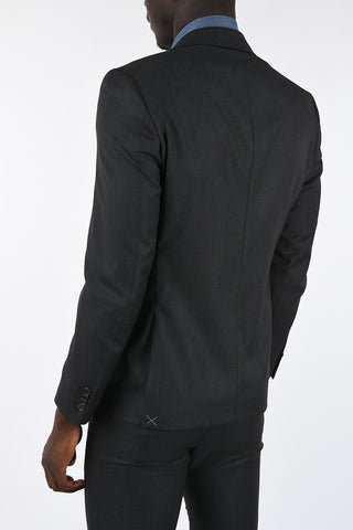 CC COLLECTION Bird's Eye side vents 2-button suit