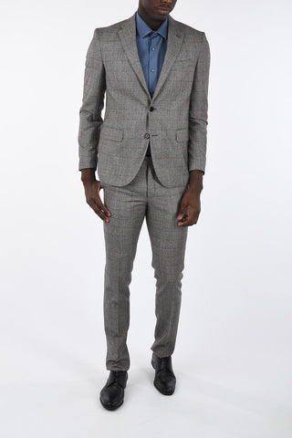 CC COLLECTION abito 2 bottoni drop 7 r windowpane check