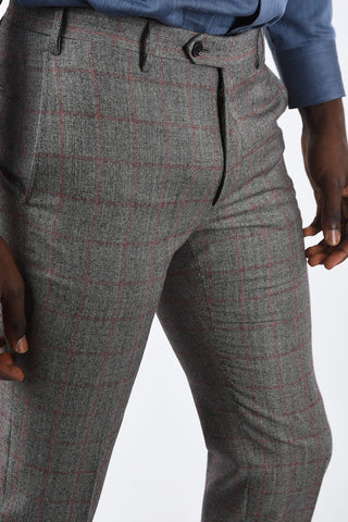 CC COLLECTION abito 2 bottoni drop 7 r windowpane check