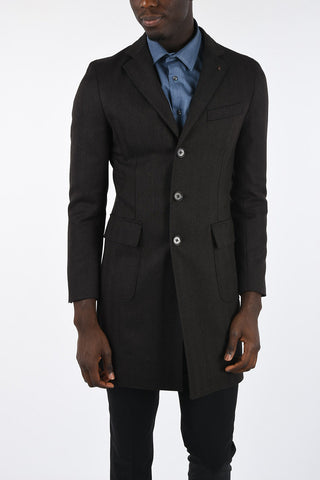 CC COLLECTION 3 Button Herringbone Coat