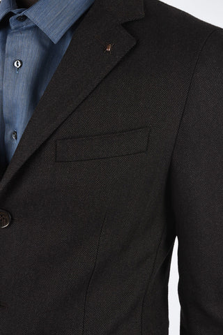 CC COLLECTION 3 Button Herringbone Coat
