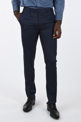 CC COLLECTION side vents pinstriped drop 7 r 2-button suit