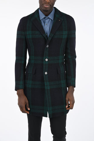 CC COLLECTION Plaid 3 Button Coat